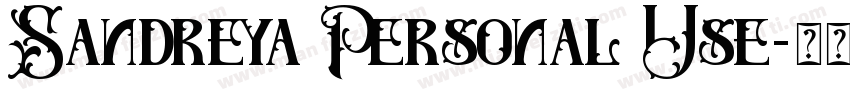 Sandreya Personal Use字体转换